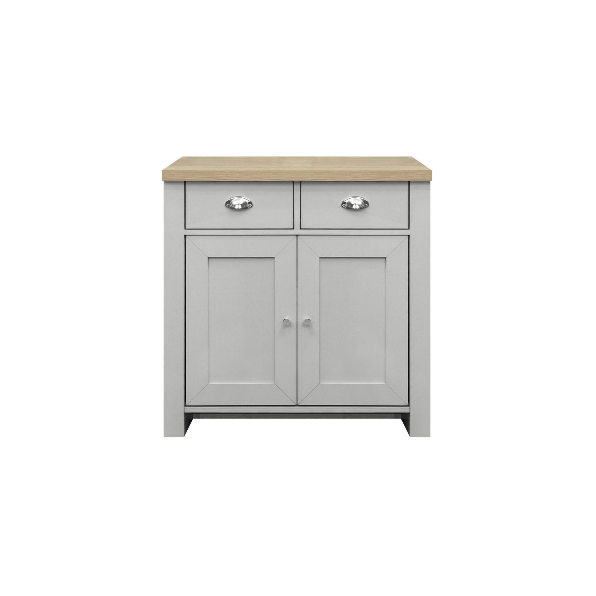 Highgate Grey & Oak 2 Door 2 Drawer Sideboard