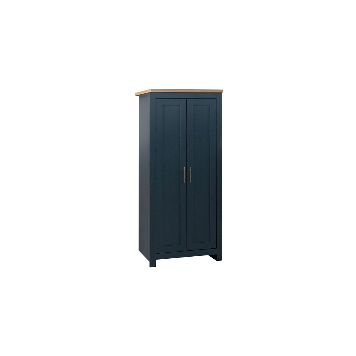 Highgate Navy Blue & Oak 2 Door Wardrobe