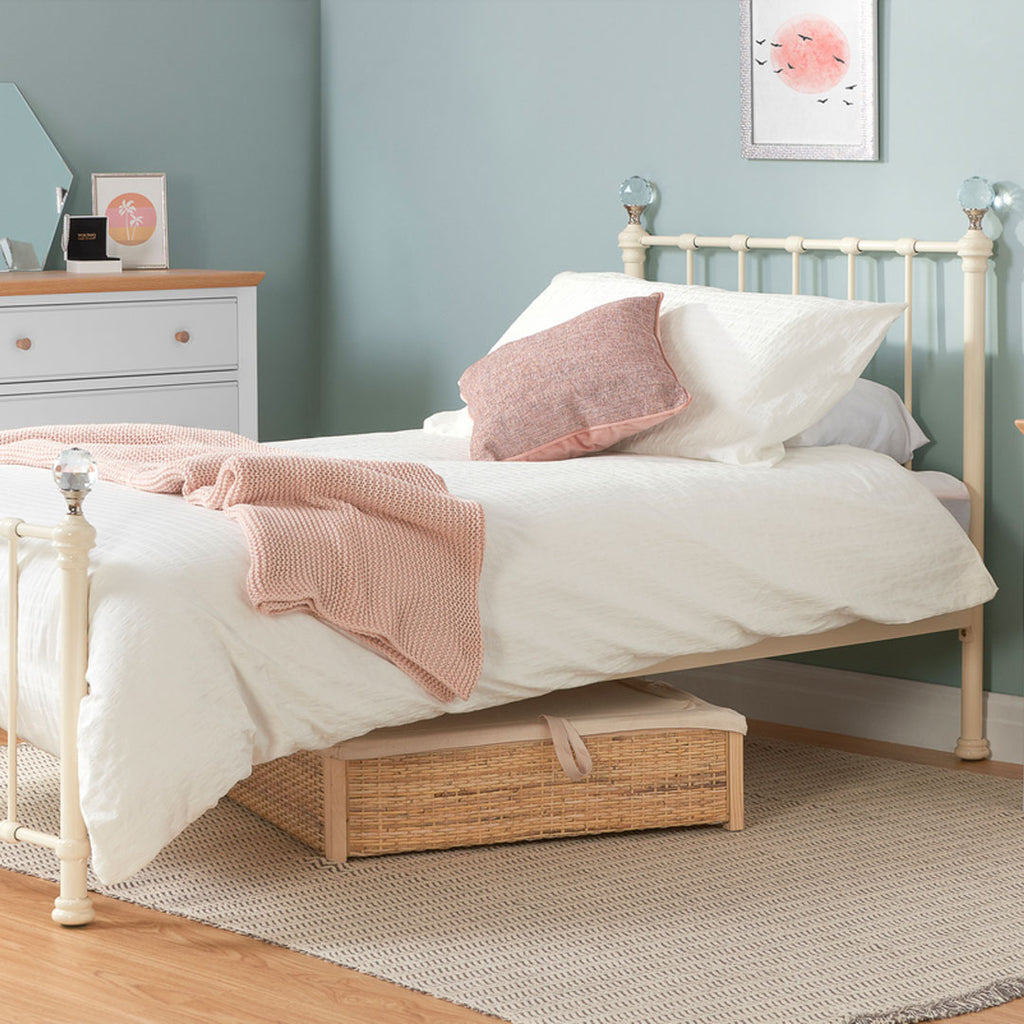 Jessica Cream Metal Bed Frame