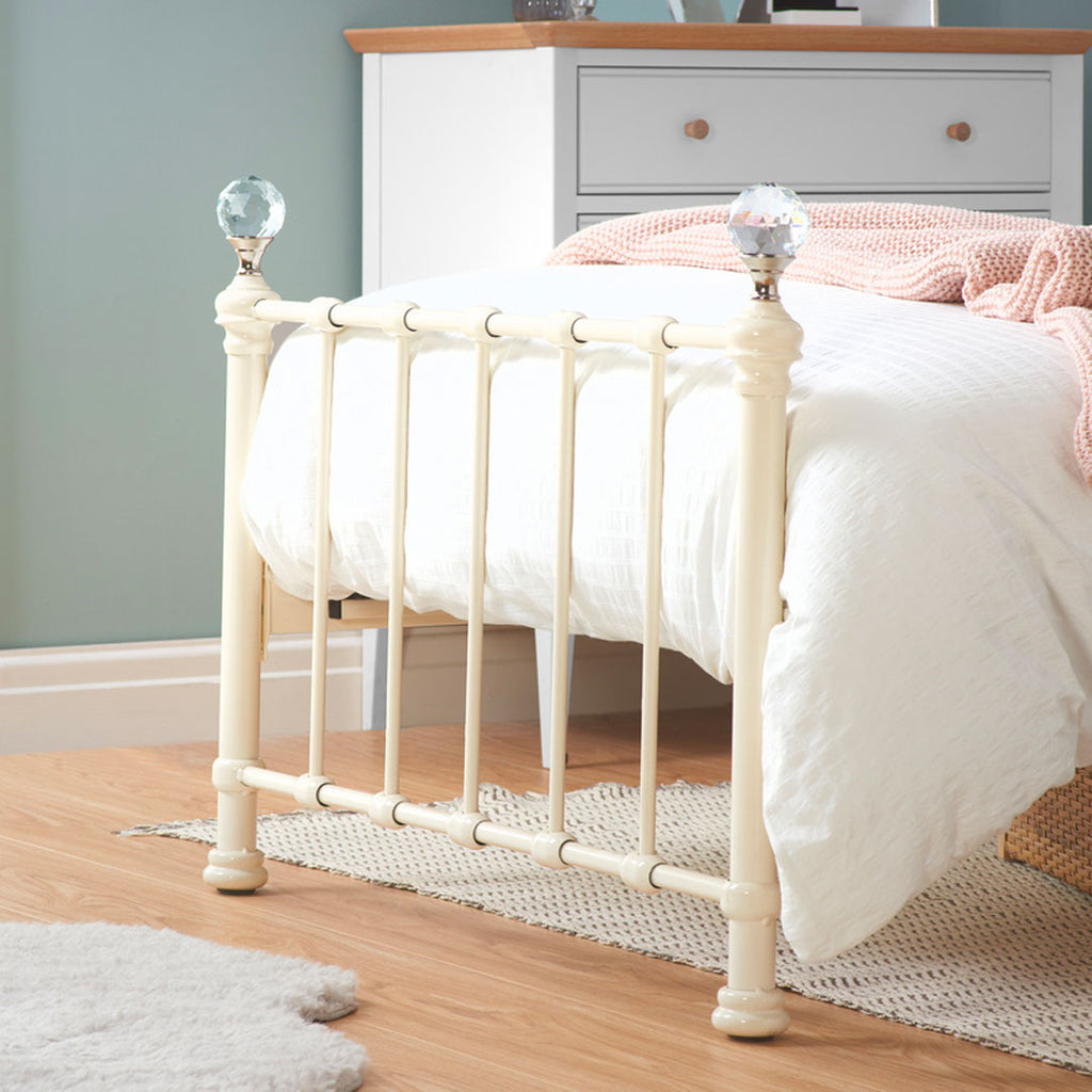 Jessica Cream Metal Bed Frame