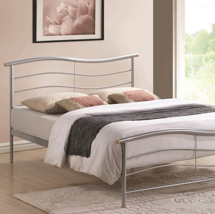 Khartoum Silver Metal Bed Frame