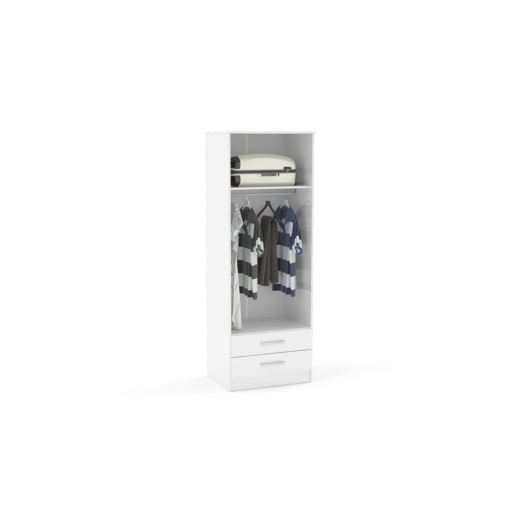 Lynx 2 Door Wardrobe White