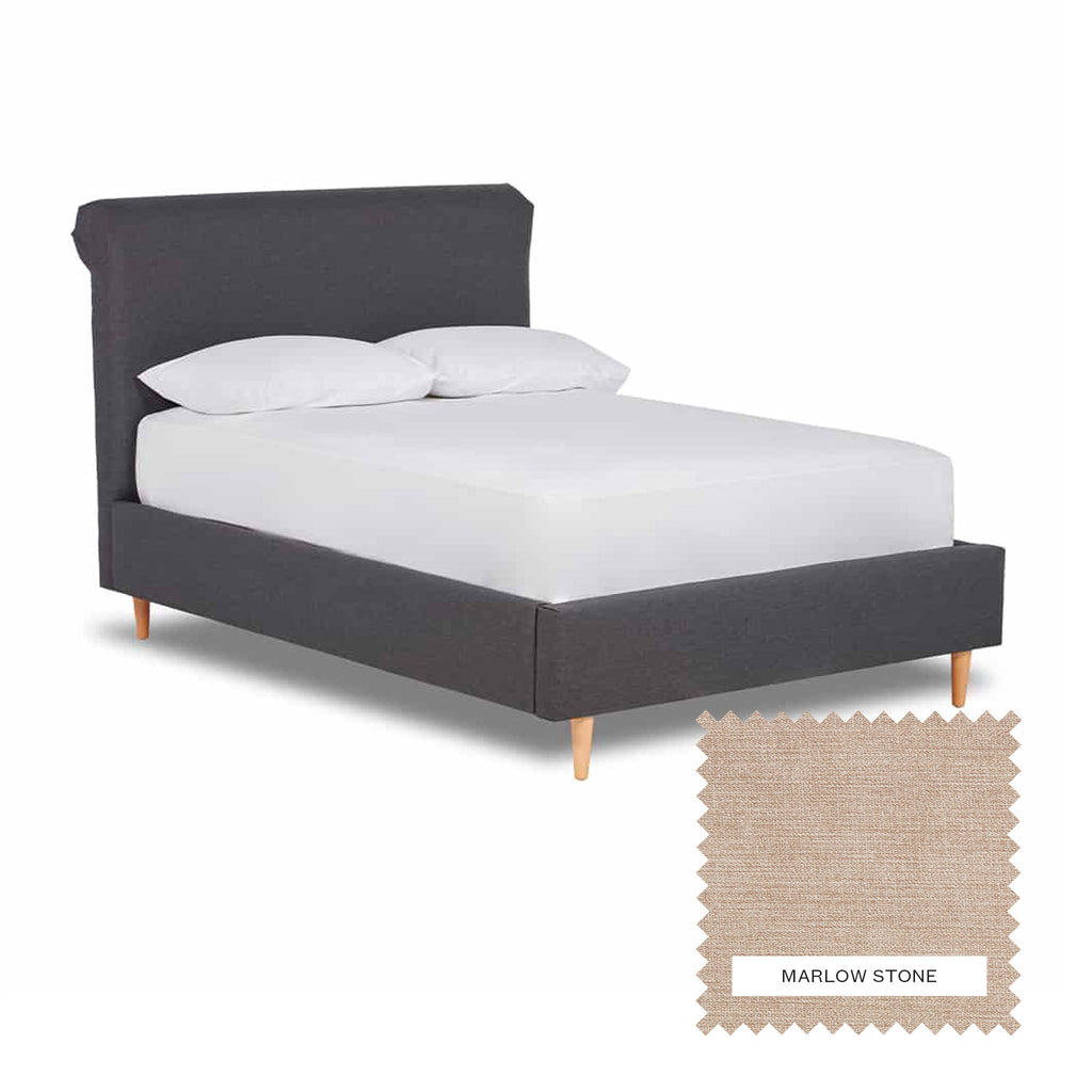 Hove Fabric Bed Frame - Marlow Stone