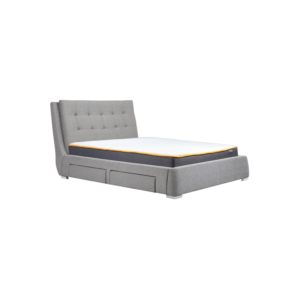 Mayfair Grey 4 Drawer Fabric Bed Frame