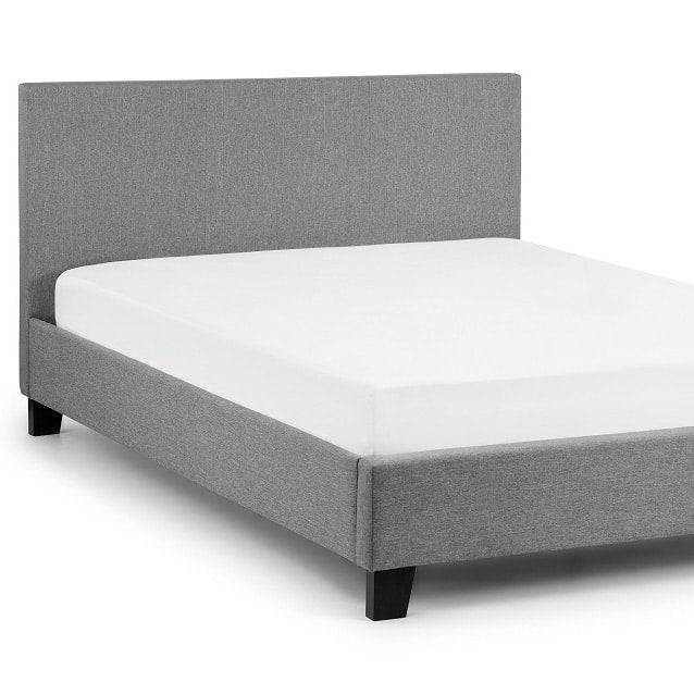 Rialto Light Grey Fabric Bed Frame