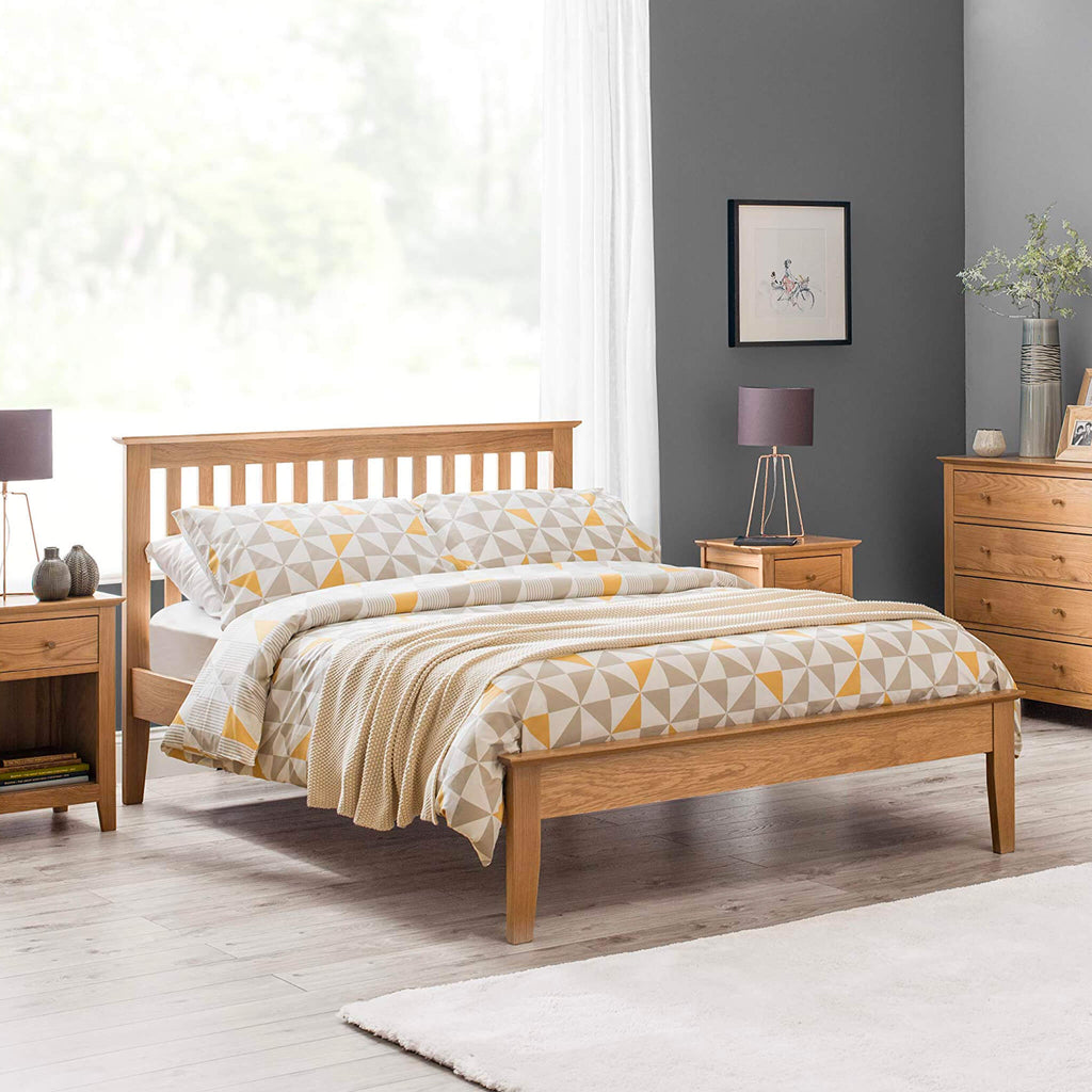 salermo shaker bed oak