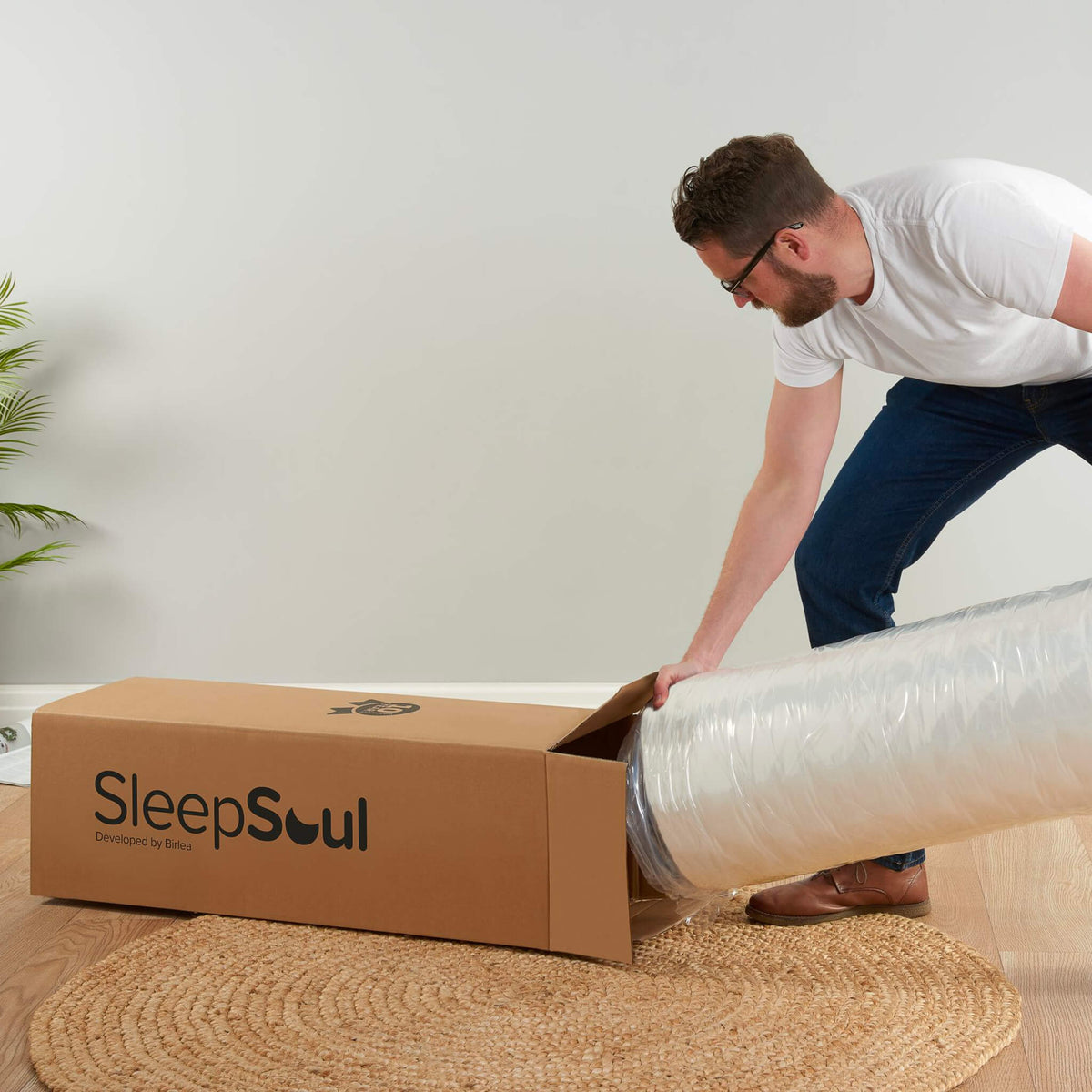 SleepSoul Space Mattress Rolled Up