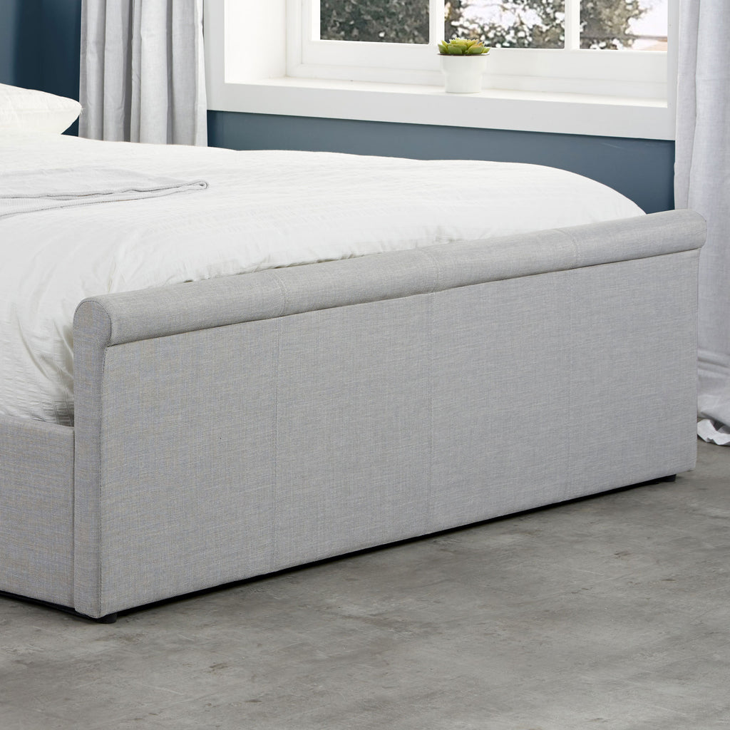 Stratus Grey Side Ottoman Bed Footend