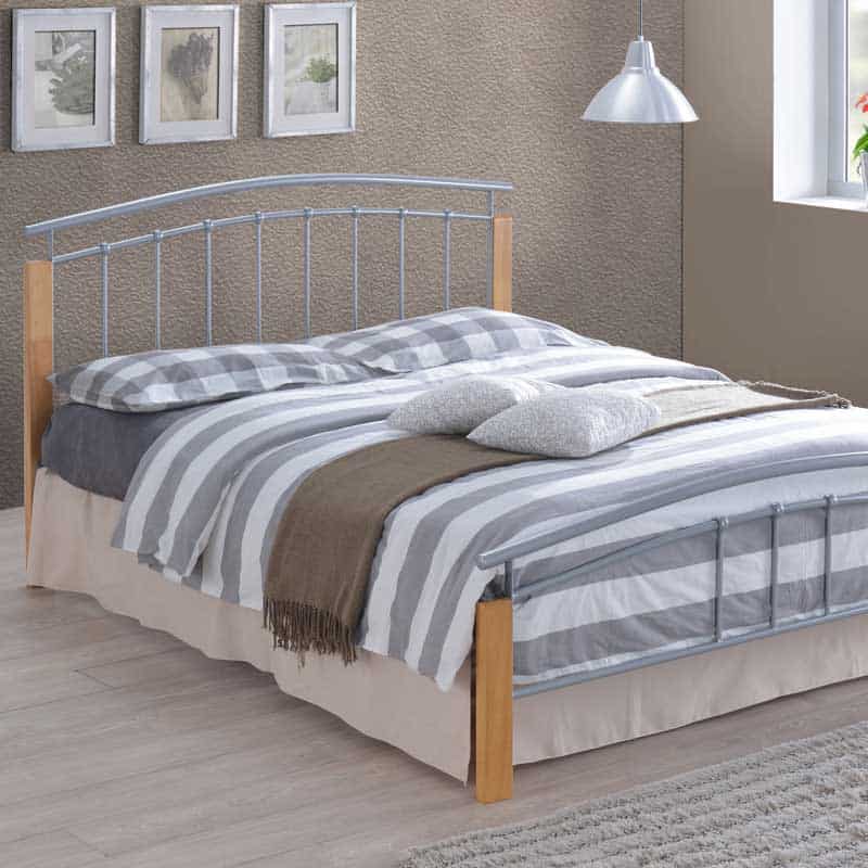 Dili Silver Metal Bed Frame