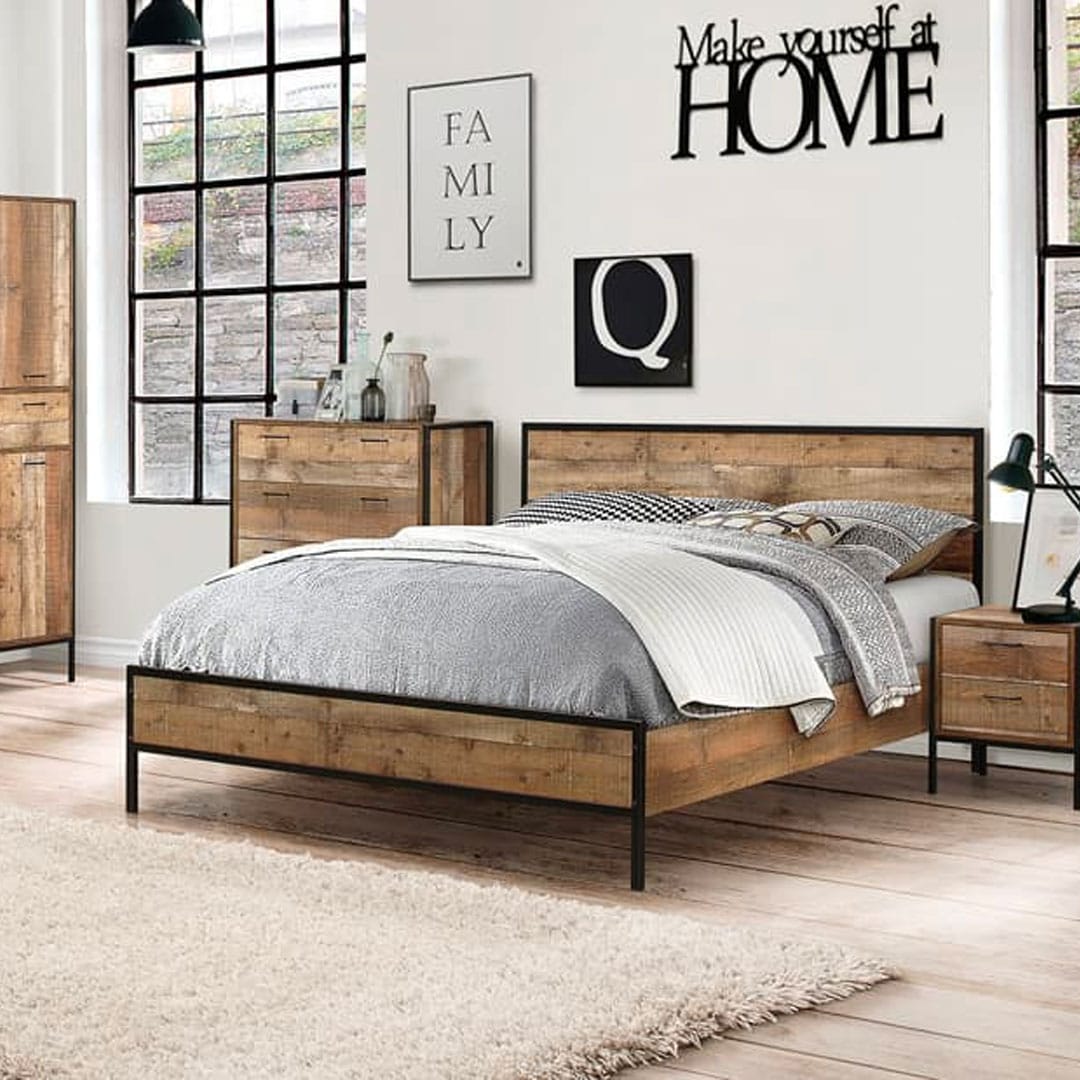 Urban Rustic Bed Frame View