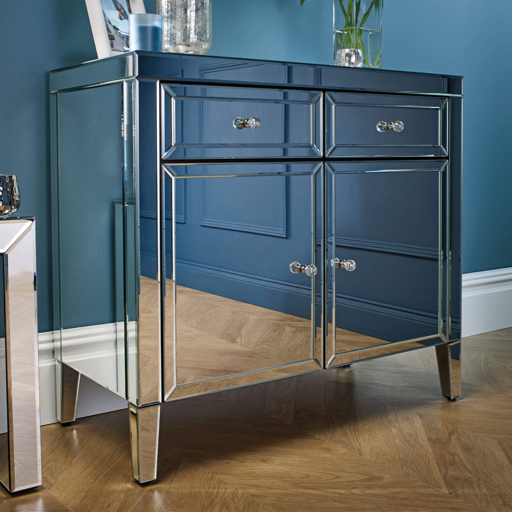 Valencia Mirrored 2 Drawer 2 Door Sideboard