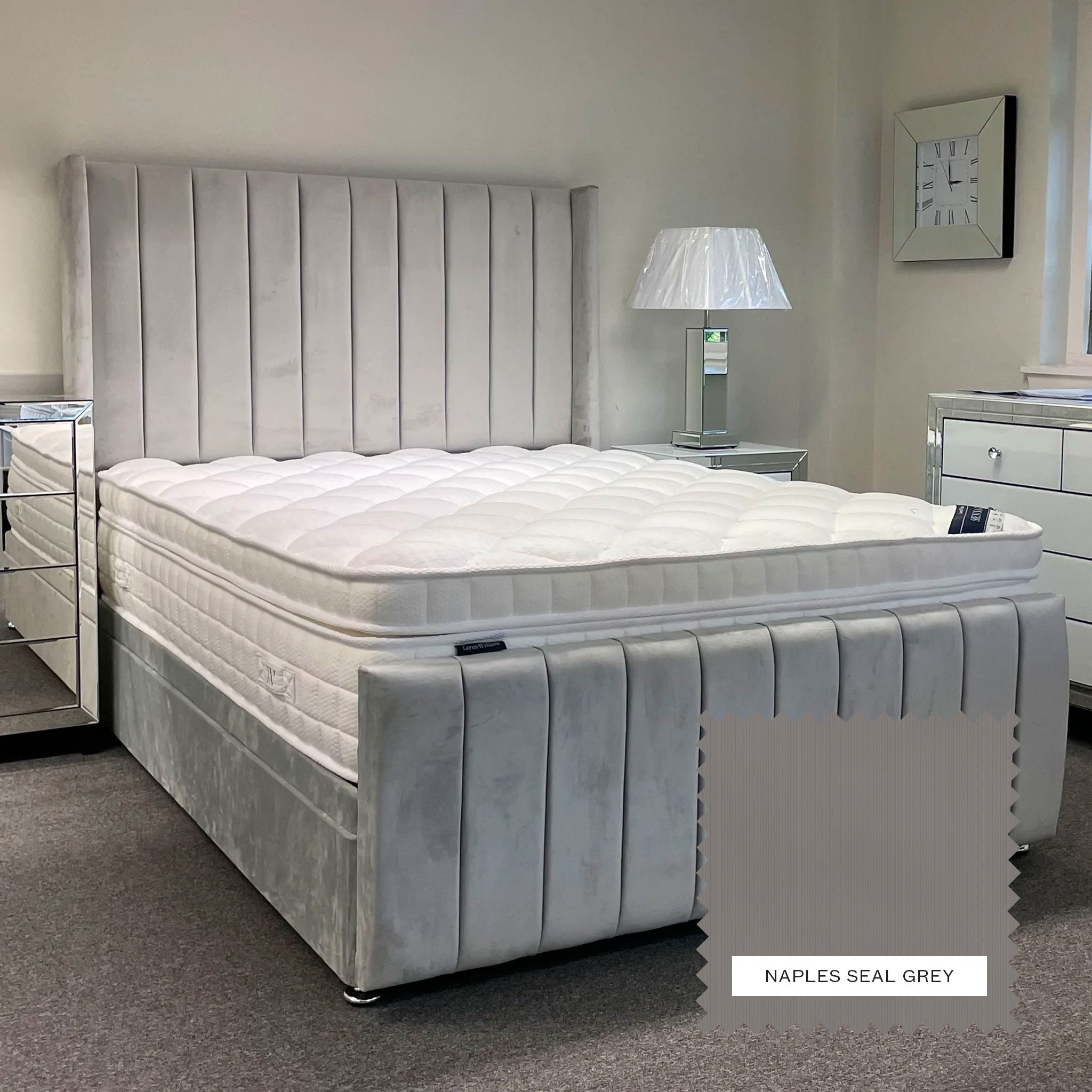 Broyhill naples clearance gray ottoman