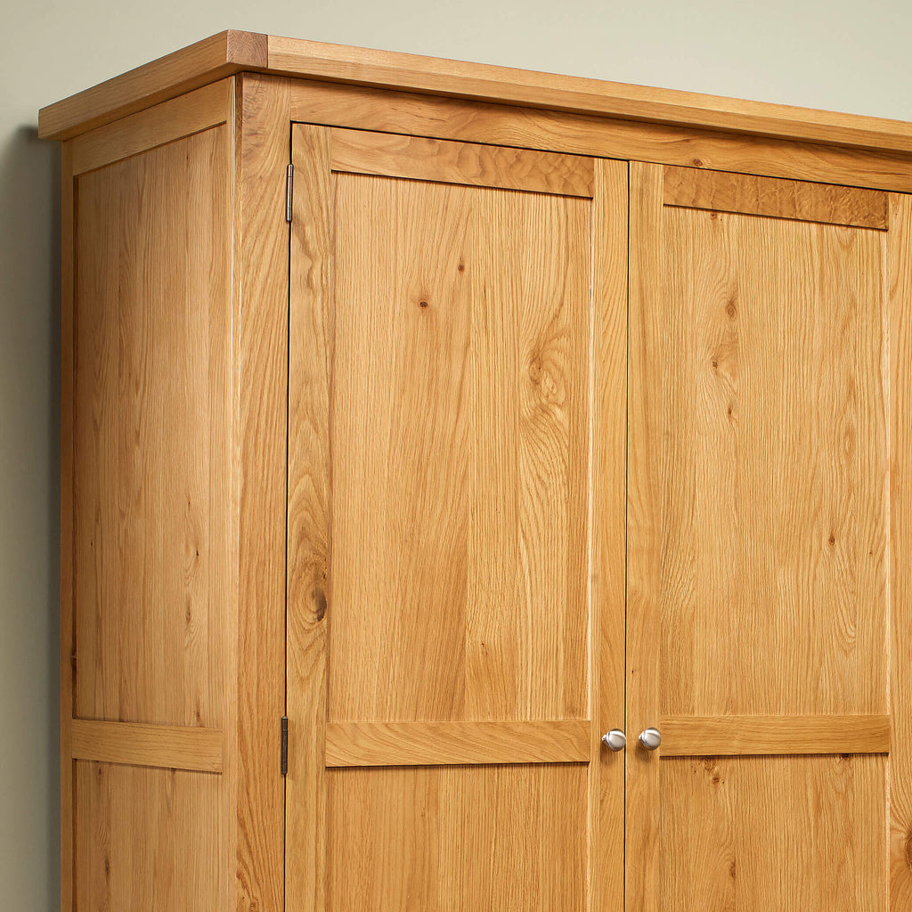 Woburn Oak 2 Door 2 Drawer Wardrobe Top